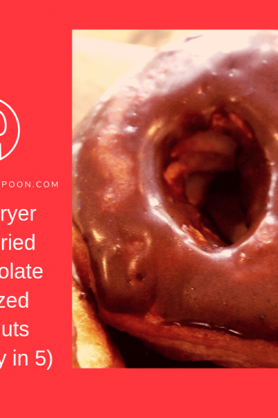 Air Fryer, Air Fried, Chocolate Glazed Donuts (Ready in 5 Minutes)