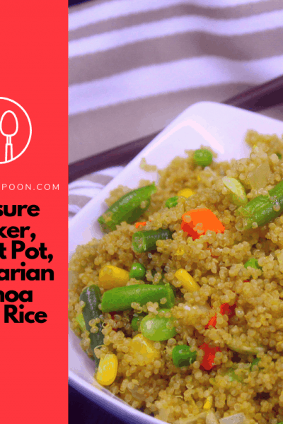 Pressure Cooker, Instant Pot, Vegetarian Quinoa Fried Rice