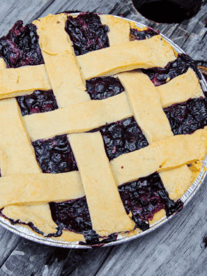 Air Fryer Blueberry Pie
