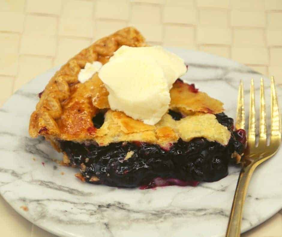 Air Fryer Blueberry Pie