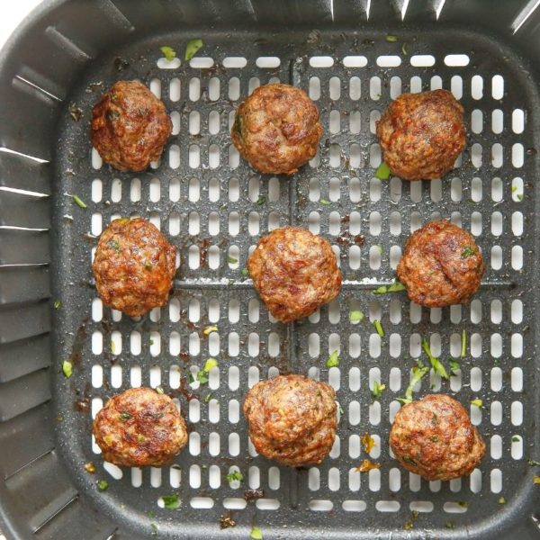 Air Fryer Hoisin Glazed Meatballs - Fork To Spoon