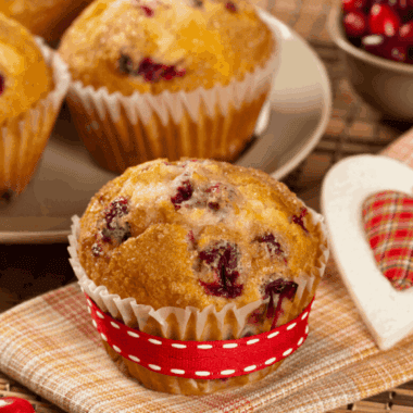 Air Fryer Cranberry Muffins