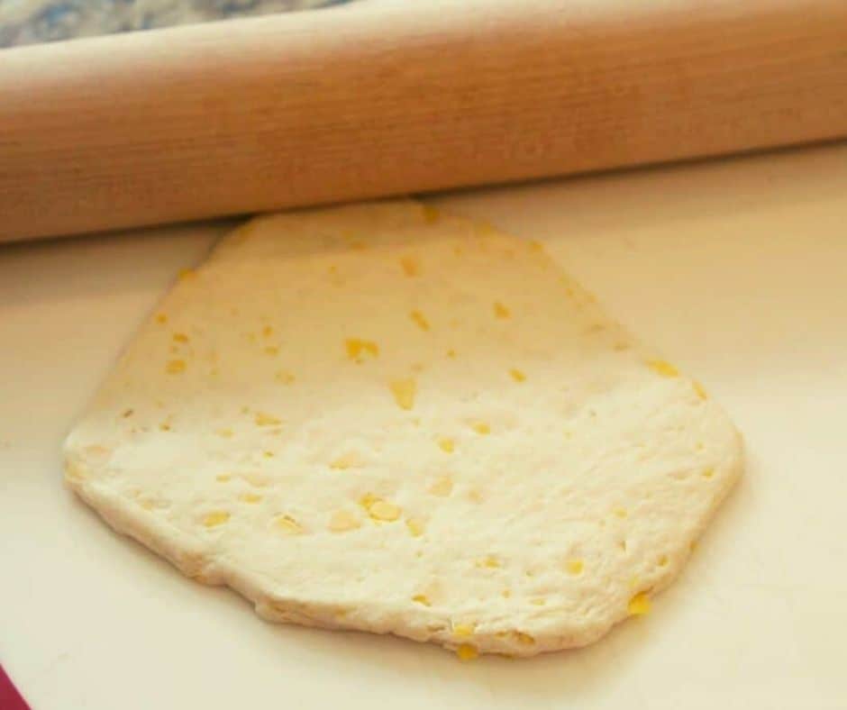 Flatten The Biscuits With A Rolling Pin