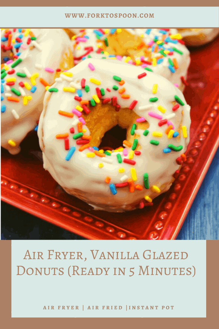 Air Fryer Vanilla Glazed Biscuit Donuts