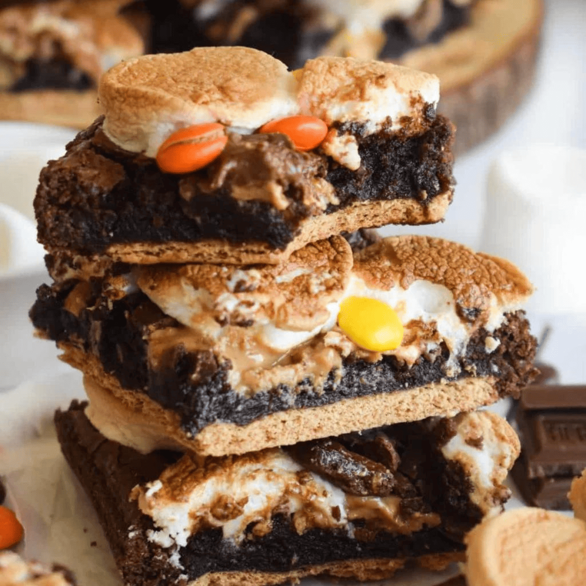 Air Fryer S’mores Brownies