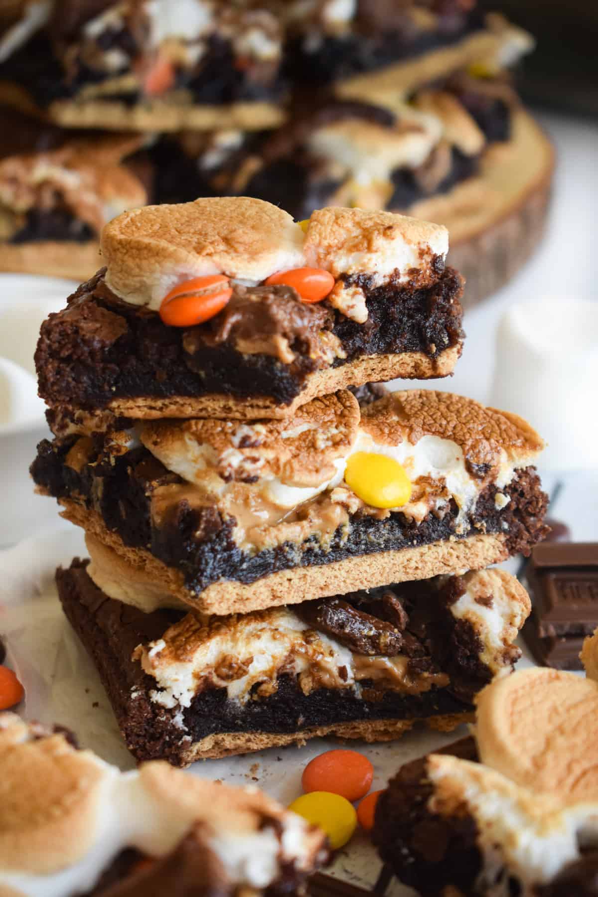 Air Fryer S'mores Brownies