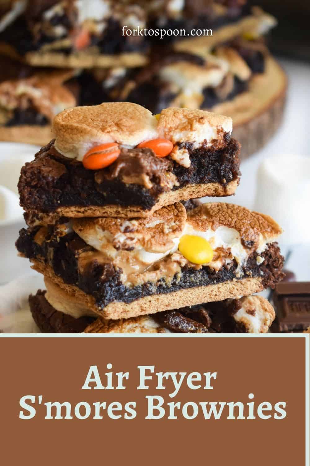 Air Fryer S'mores Brownies
