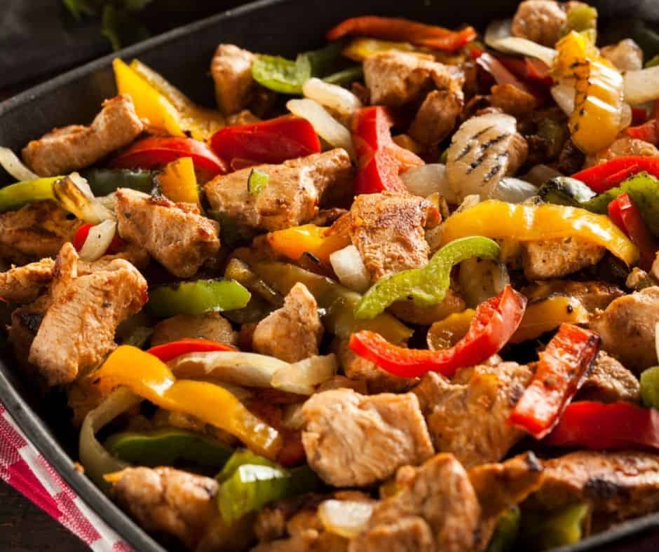 Air Fryer Chicken Fajitas Fork To Spoon