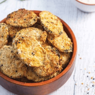 Easy Air Fryer Keto Zucchini Chips (Extra Crispy & Breaded)