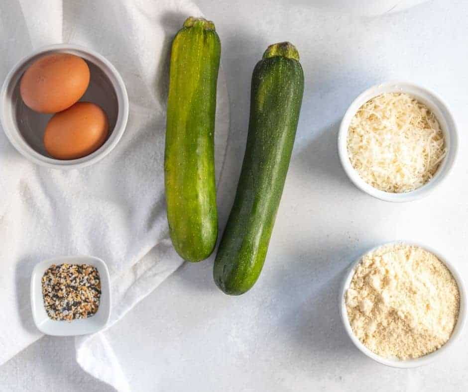 Ingredients Needed For Air Fryer Crispy Parmesan Zucchini Chips