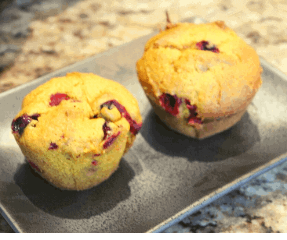 Air Fryer Cranberry Muffins