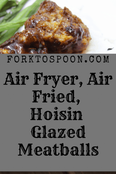 Air Fryer-Air Fried-Hoisin Glazed Meatballs