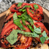 Air Fryer Caprese Garlic Bread