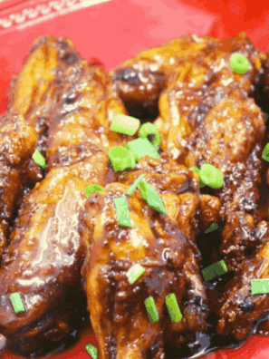 Air Fryer Garlic and Ginger Sweet Chicken Wings