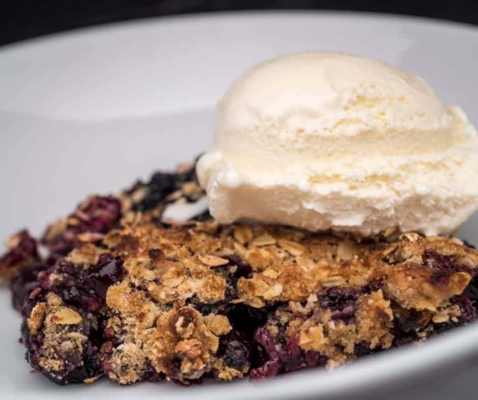 Air Fryer Blueberry Crisp