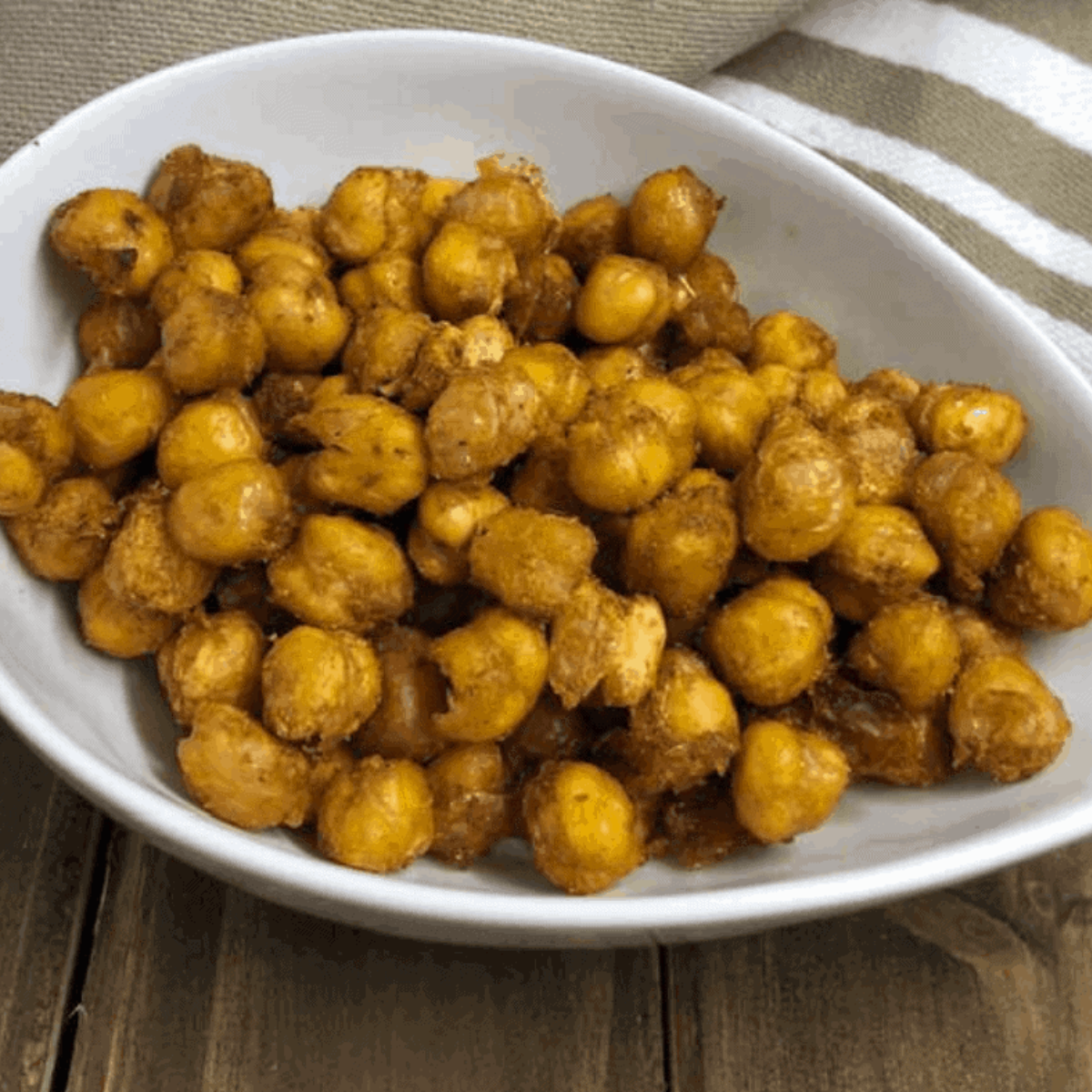 Air Fryer Smoky Roasted Chickpeas