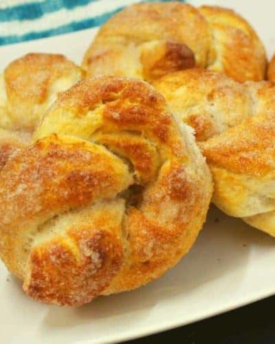 Air Fryer Cinnamon Sugar Knots