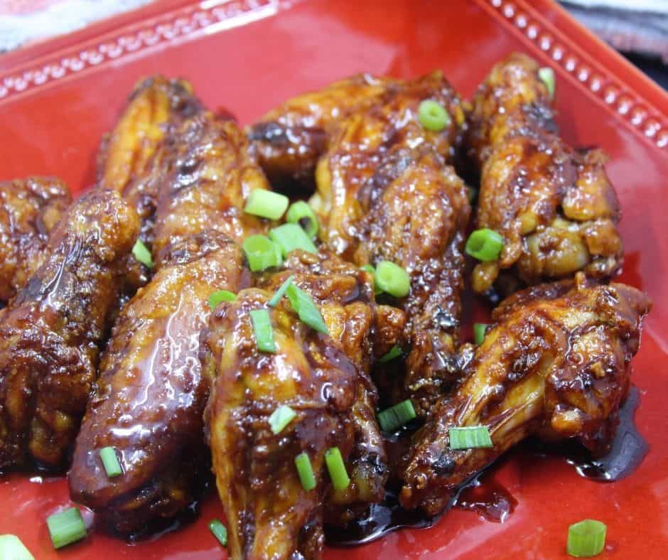 Air Fryer Garlic and Ginger Sweet Chicken Wings
