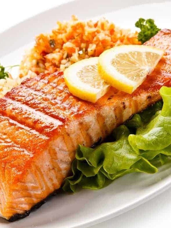 Air Fryer Salmon Kebabs Fork To Spoon