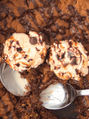 Easy Air Fryer Chocolate Chip Skillet Cookie