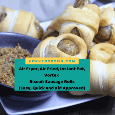 Air Fryer, Air Fried, Instant Pot, Vortex Biscuit Sausage Rolls (Easy, Quick and Kid Approved)