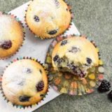 Air Fryer Blackberry Lemon Poppy Seed Muffins