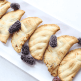 Air Fryer Blueberry Hand Pies on plate