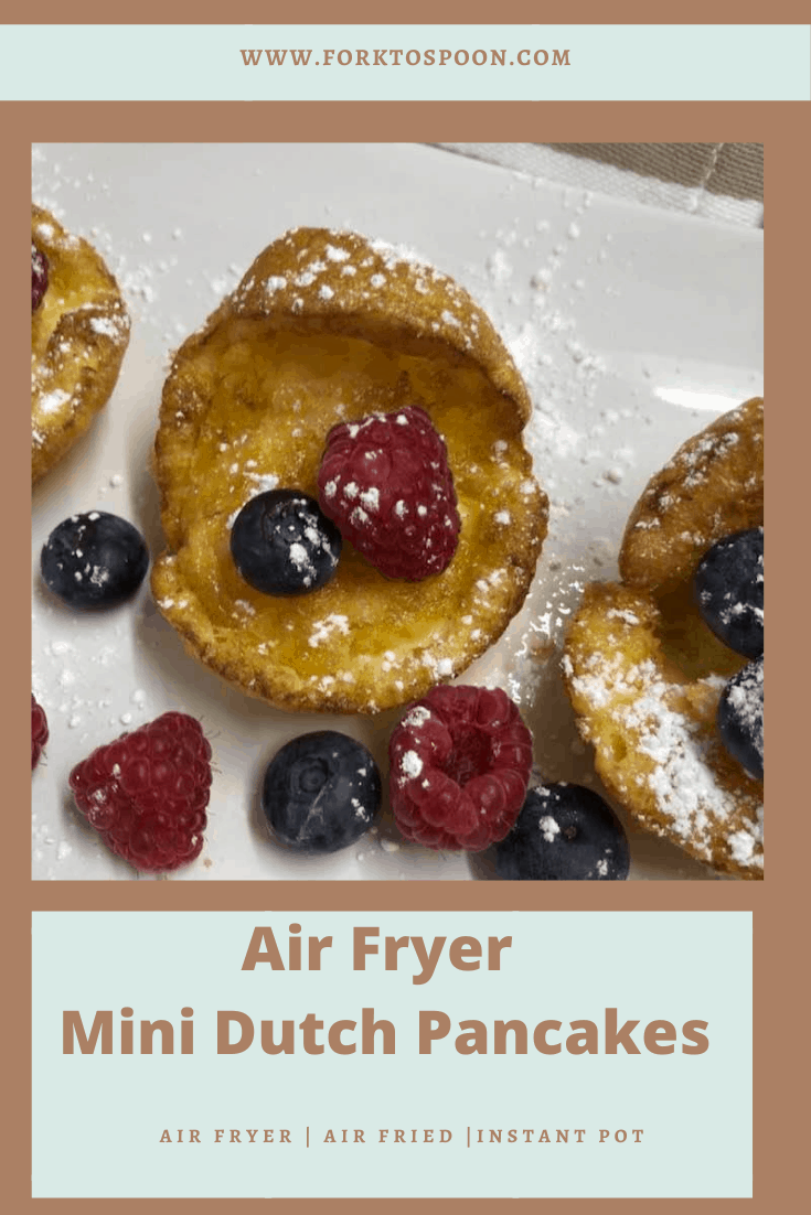 Air Fryer Mini Dutch Pancakes