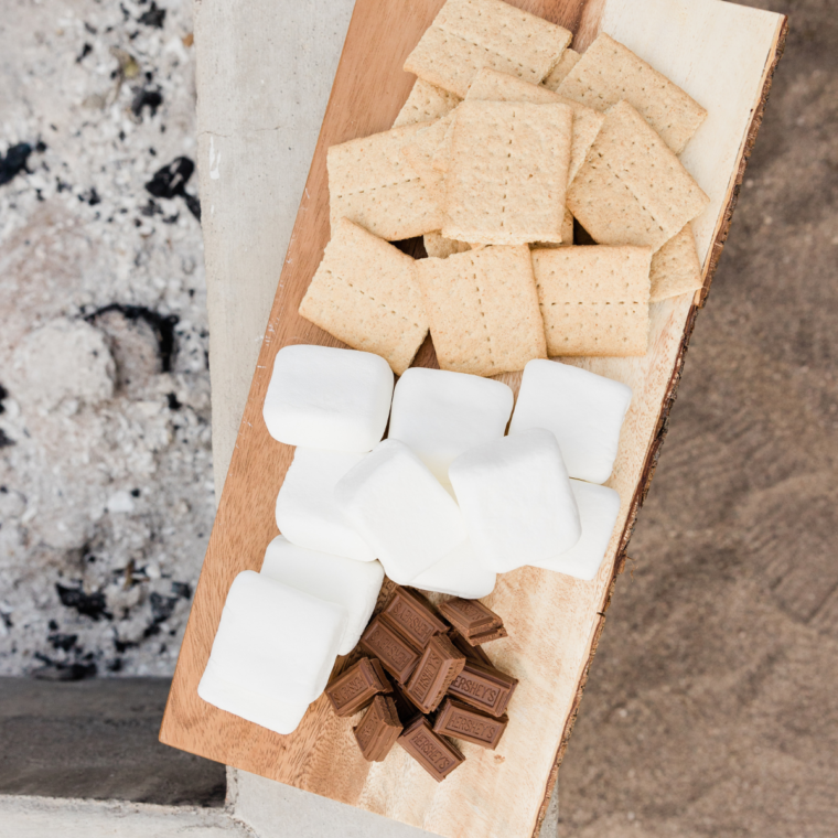 Ingredients on table for Air Fryer Smores Pie Recipe.