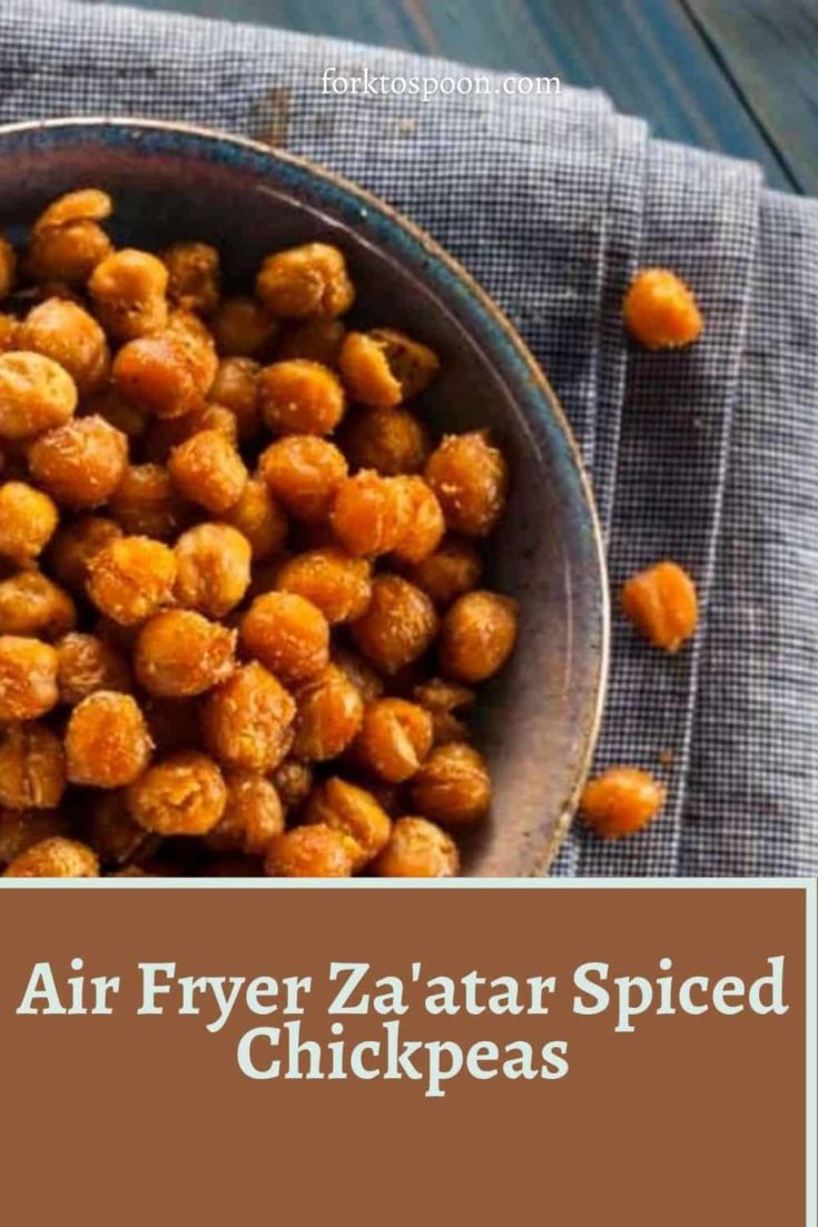 Air Fryer Za'atar Spiced Chickpeas Fork To Spoon