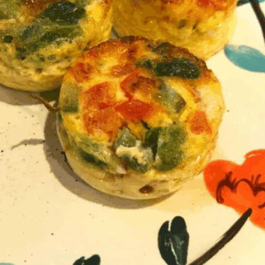 Air Fryer Western Omelet Egg Bites