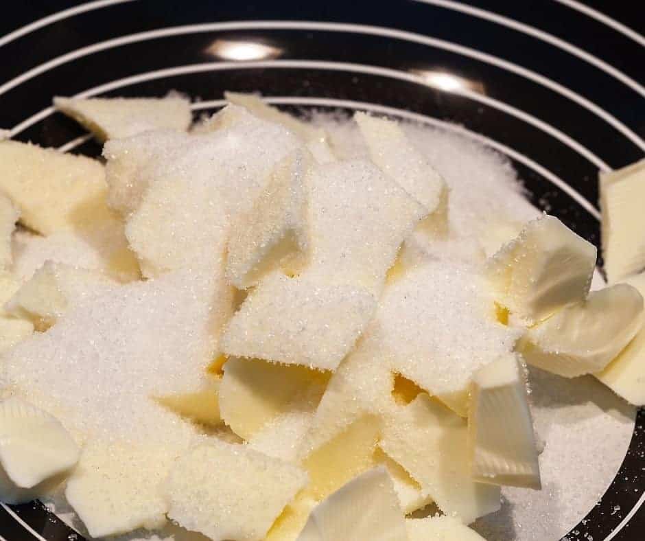Butter and Sugar in Bowl