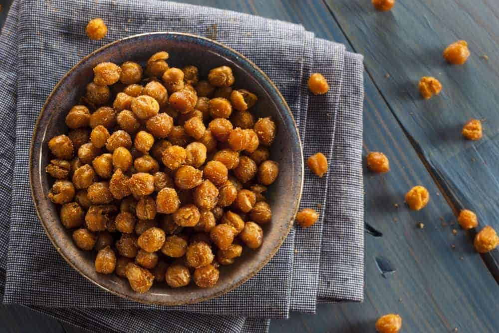 Air Fryer, Air Fried, Crispy Air Fryer Chickpeas with Zaátar Seasoning