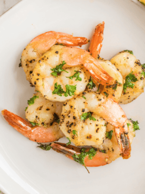 Easy Air Fryer Colossal Garlic Shrimp Recipe