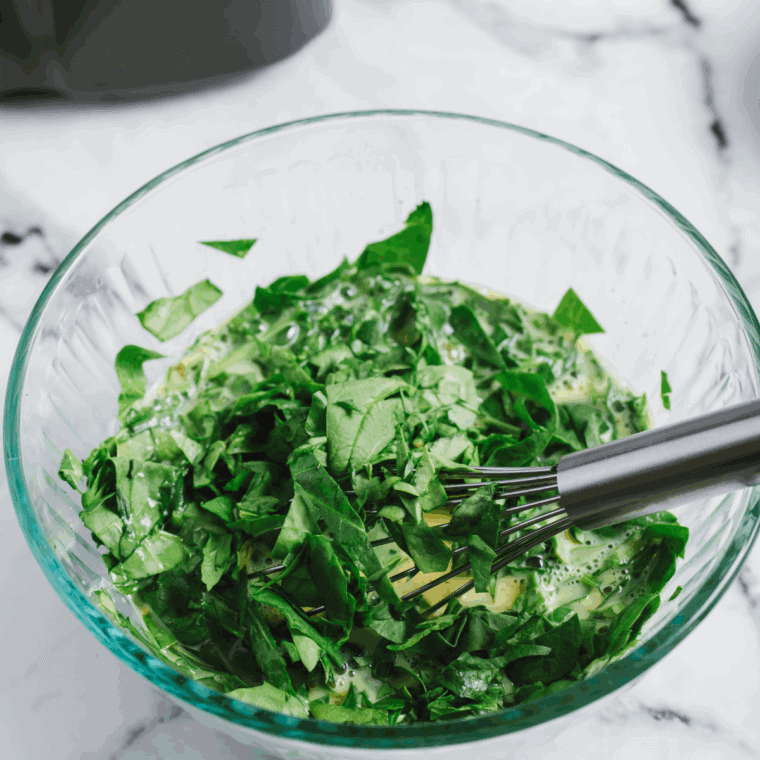 Easy Air Fryer Spinach and Tomato Frittata recipe &ndash; quick, healthy, and flavorful breakfast or brunch made with fresh spinach, juicy tomatoes, and protein-packed eggs. Perfect for busy mornings and simple meal prep.