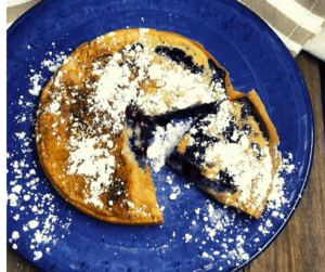 Air Fryer Blueberry Pancake Bake