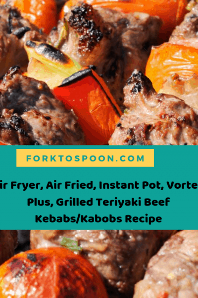 Air Fryer, Air Fried, Instant Pot, Vortex Plus, Grilled Teriyaki Beef Kebabs/Kabobs Recipe