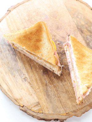 air fryer ham and cheese sandwich (1)