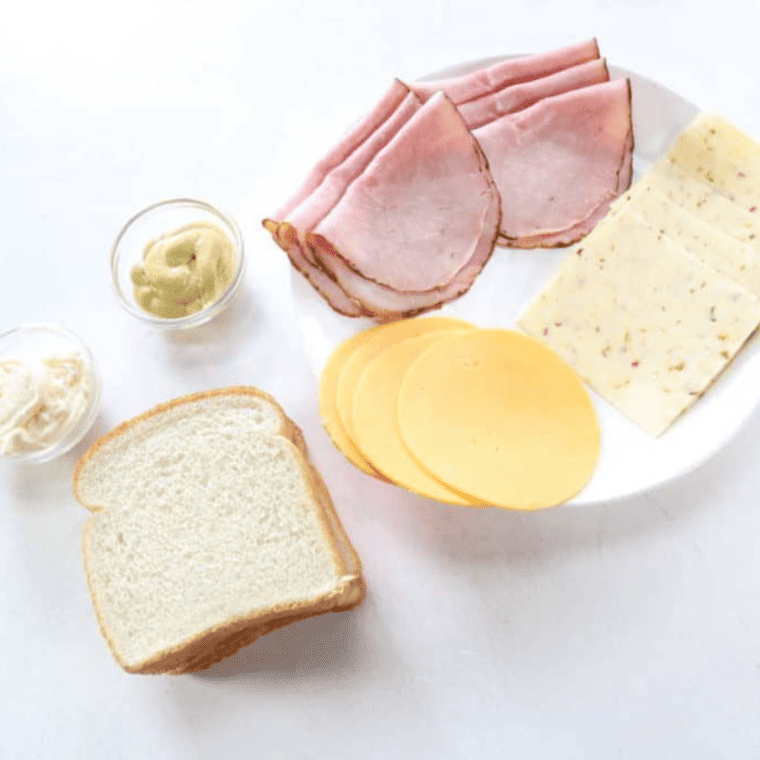 air fryer ham and cheese sandwich (2)