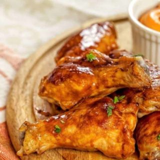 BBQ Chicken Wings in the Air Fryer - Fork To Spoon