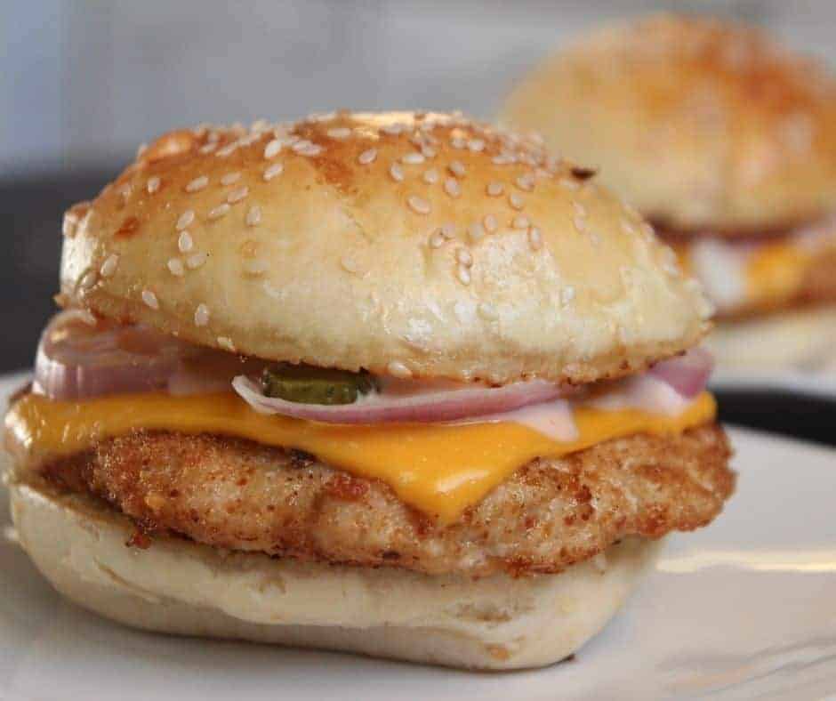 Air Fryer Ground Chicken Burgers Fork To Spoon