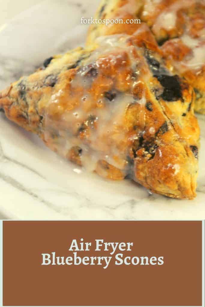 air fryer blueberry scones