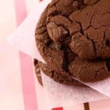 Air Fryer Double Chocolate Chunk Cookies