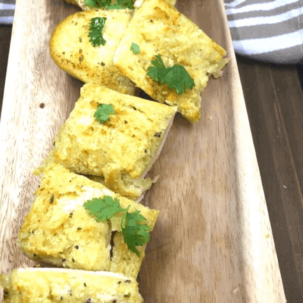 Air Fryer, Homemade Herb Garlic Bread