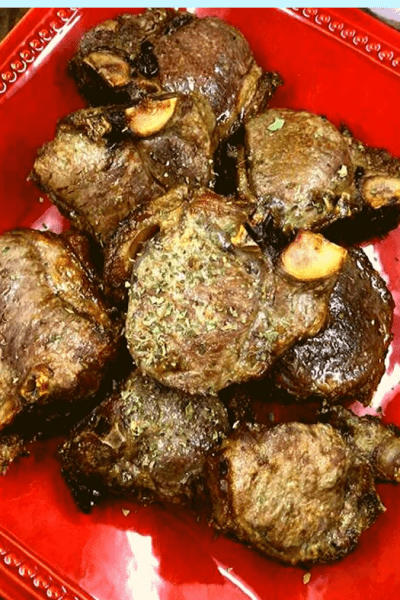Air Fryer, Greek Lamb Chops