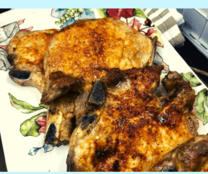 Air Fryer Air Fried Pork Chops How To Make Air Fryer Pork Chops Juicy And Easy Recipe No Breading Fork To Spoon