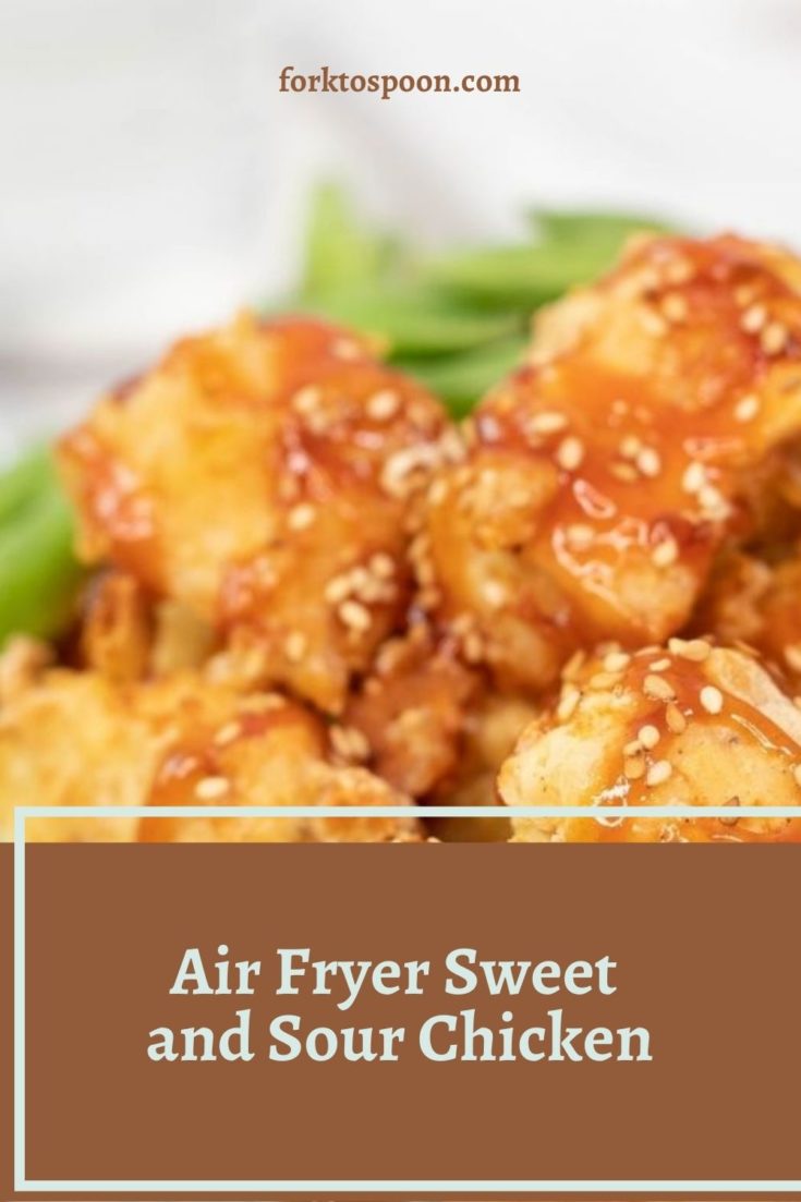 Air Fryer Sweet and Sour Chicken Fork To Spoon