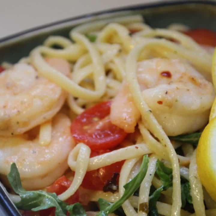 Air Fryer Garlic Butter Shrimp Scampi image