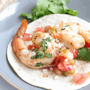 Easy Air Fryer Pesto Shrimp