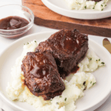 These Korean-style air fryer short ribs are juicy, flavorful, and cook in under 20 minutes! Whether you call them kalbi, Korean BBQ ribs, or just air fry short ribs, they’re a crowd-pleasing favorite made effortless in the air fryer.